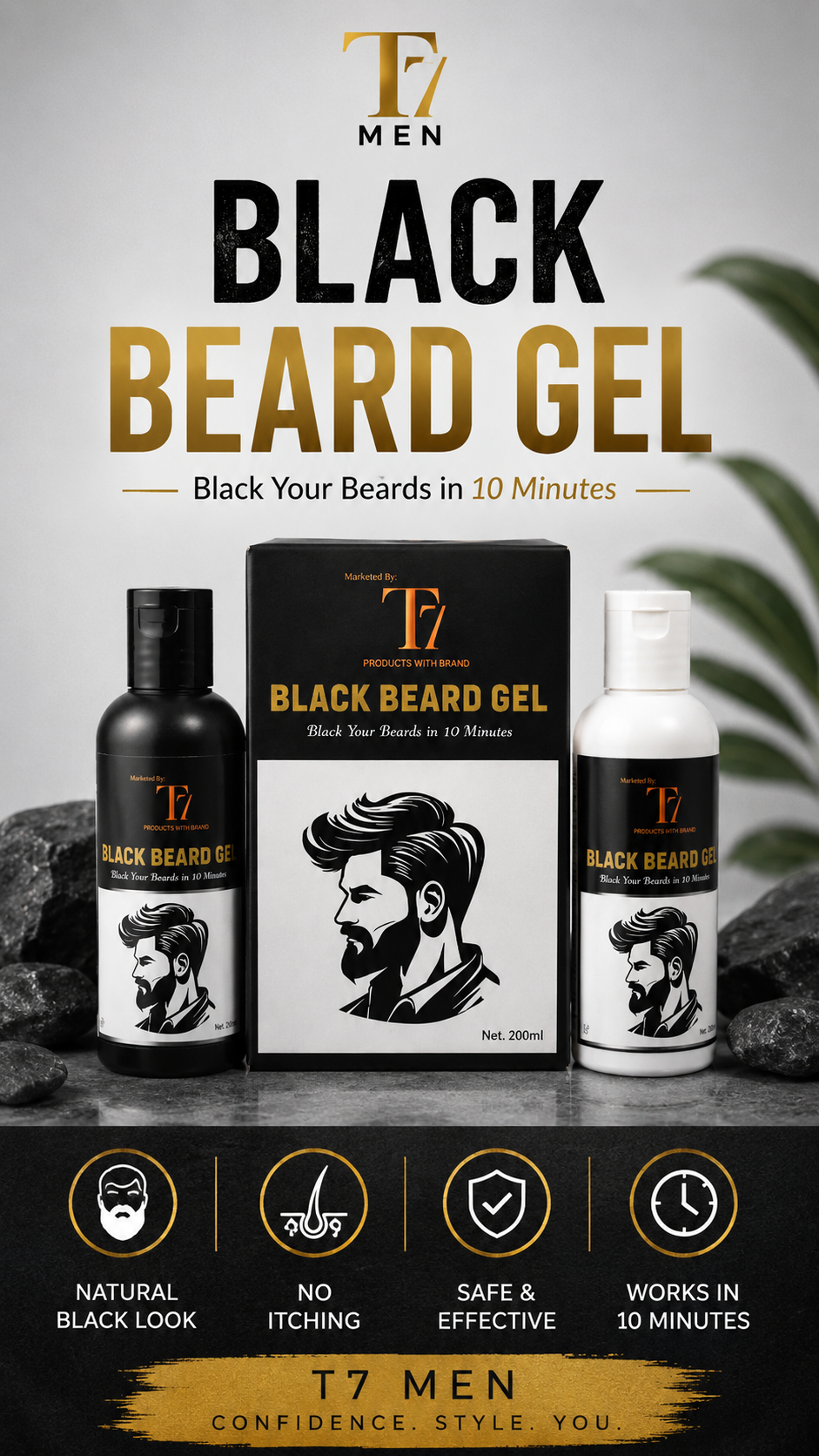 T7 Black Beard Gel – 2 Gel System